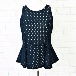 Sugarlips Cut Out Peplum Top